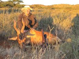 Ion Dumitru la vanatoare de antilope AFRICA