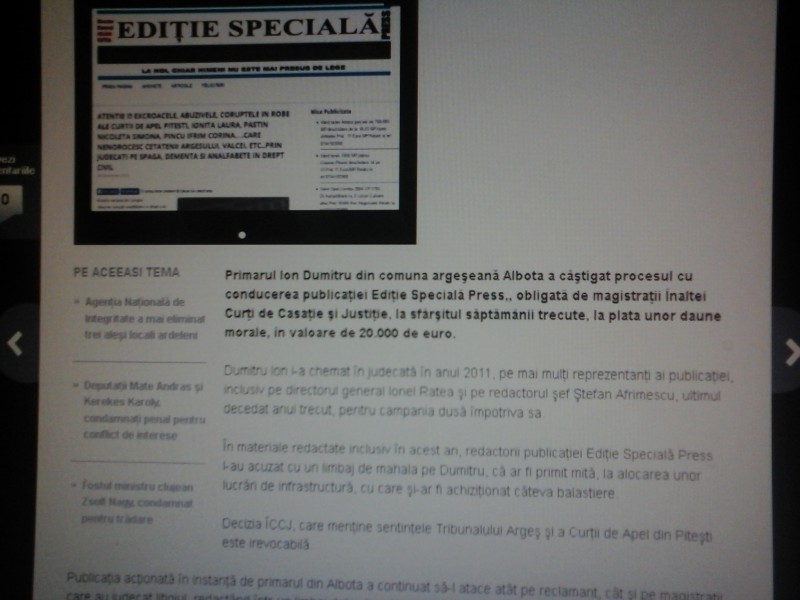 Articol compus de tiganul Mihai Bcalu pentru 1000 de euro